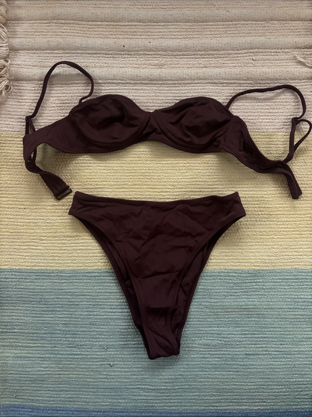 PacSun Brown Underwire Bikini Set